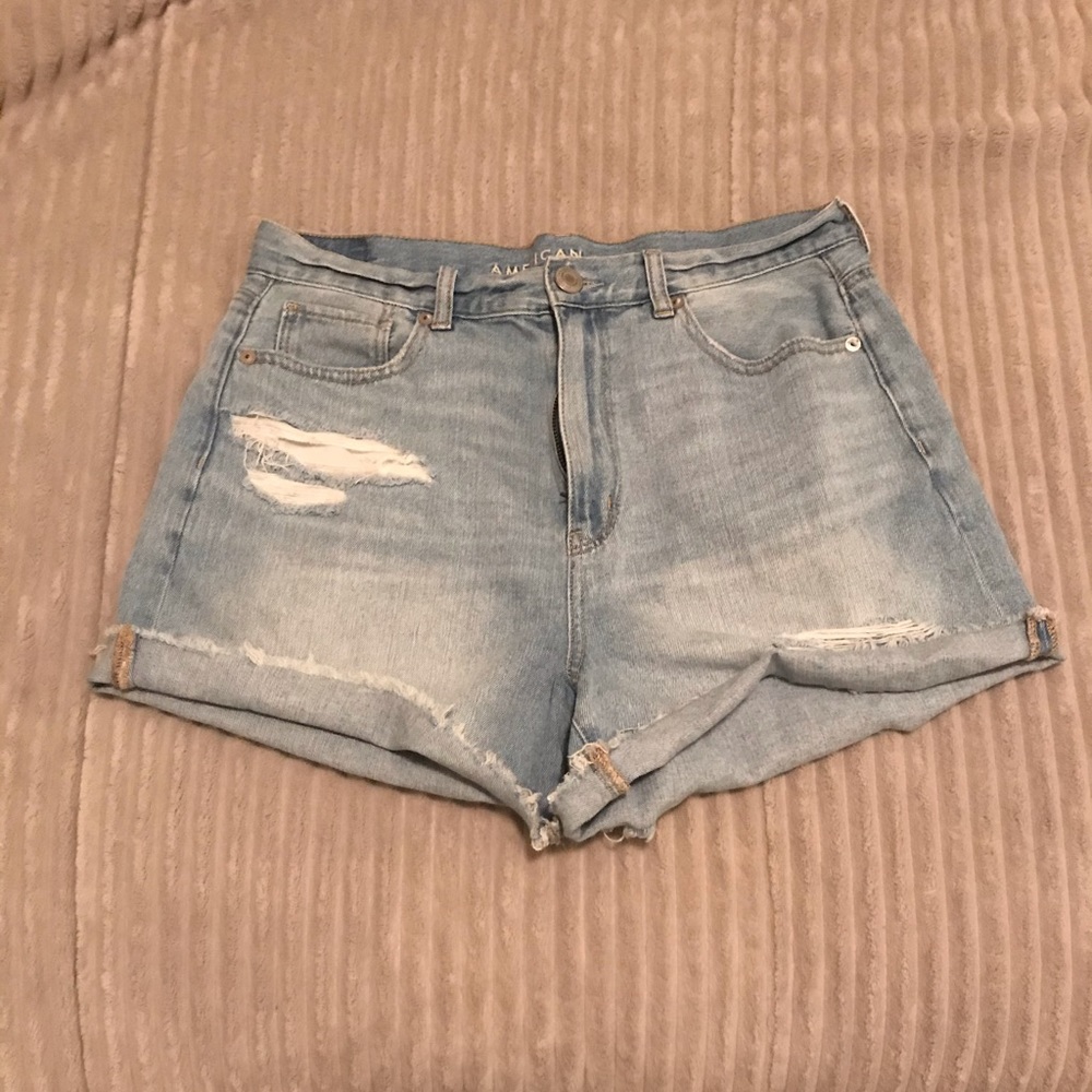 High waisted mom shorts